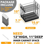SpaceAid Pull Out Spice Rack Organizer, Heavy Duty Slide Out Seasoning Kitchen - Image 6