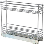 Household Essentials Chrome 2-Tier Sliding Cabinet Organizer - Image 7