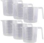 U.S. Kitchen Supply Plastic Measuring Cups - 32 oz Liquid Measuring Cup Set of by USKitchenSupply