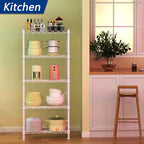 REGILLER 5-Wire Shelving Metal Storage Rack Adjustable Shelves, Standing - Image 2