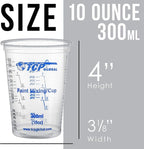 TCP Global 10 oz. Graduated Plastic Mixing Cups - Image 3