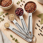 4Pcs Stainless Steel Measuring Spoons Set, Metal Measuring Spoons Set, Table - Image 7
