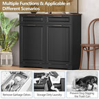 Double 10 Gallon Tilt Out Trash Can Cabinet - Image 5