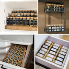 Churboro 48 Spice Jars with Labels- Spice Jars with Bamboo Lids - 4 Oz Glass - Image 6