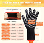HandLove Aramid Heat Resistant BBQ Gloves – Grilling & Oven Gloves - Image 3