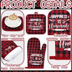 Fourluoo 10 Pcs Farmhouse Kitchen Decor and Accessories Set 4 Kitchen Towels 2 - Image 5
