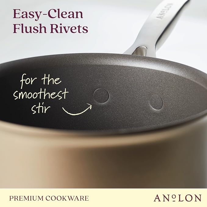 Anolon Ascend Hard Anodized Nonstick Sauce Pan/Saucepan and Lid - Image 7