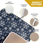 Christmas Dish Drying Mat for Kitchen Counter 18x16 Inch Xmas Snowflake Drying - Image 3