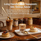 Espresso Spoons Long Handle, Round Tip Demitasse Spoon - Image 7