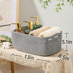 MiniArk Small Storage Baskets for Organizing | Closet Organizer Bins | Shelf - Image 3