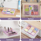 Marbrasse Desk Drawer Organizer, Metal Mesh Drawer Organizer Tray - Image 4