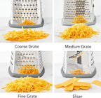 Tovolo Box Grater 4 Sided Large Stainless Steel Cheese Grater - Image 4