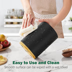 Black Utensil Holder Wood Kitchen Utensil Holder - Image 4