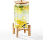 2 Gallon Glass Drink Dispenser by Cryyam