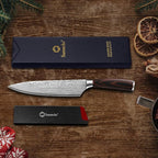 Sunnecko 8 Inch Chef Knife, Professional Japanese Style Kitchen Knife - Image 6