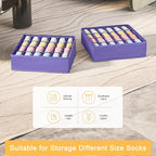 Joyoldelf Sock Drawer Organizer Divider 2 Packs Underwear Organizer, 24 Cell - Image 6