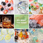 Silicone Ice Cube Tray with Locks Lids, Easy Release Flexible 15 Square Ice - Image 7