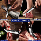 Topfeel 4PCS Hand Forged Butcher Knife Set - Image 5