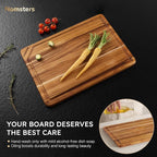Teak Wood Cutting Board 17inch Wooden Chopping Board - Image 8