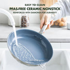 GreenPan Treviso 9.5” and 11” Frying Pan skillet Set, Non-Toxic PFAS-Free - Image 7
