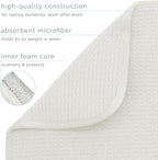S&T INC. Dish Drying Mat XL, 18” x 24”, Absorbent Microfiber Kitchen Counter Mat - Image 3