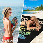 HIHOHO Beach Blanket Waterproof Sandproof Extra Large Beach Mat 79" X - Image 4