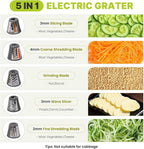 Mokero 5 in 1 Electric Cheese Grater - Image 2