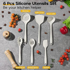 Onader Silicone Cooking Utensils Set, 6 Pieces Kitchen Utensils - Image 2