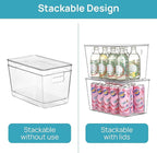 Vtopmart 4 Pack Clear Stackable Storage Bins - Image 3