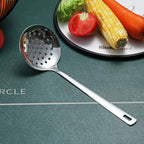 Stainless Steel Skimmer, Berglander Metal Strainer, Kitchen Cooking Skimmers - Image 2