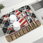 4th of July Dish Drying Mat 24x18 Inch, Patriotic Drying Mat - Image 8