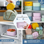 ISSEVE 12Pcs/Set Nesting Silicone Food Storage Containers - Image 6