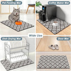 Rnivvi Coffee Mat, Hide Stain Rubber Backed Absorbent Dish Drying Pad - Image 7