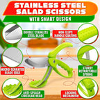 Salad Scissors for Chopped Salad – Multiblade Food Scissor Chopper - Image 3