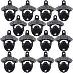 15 Packs Classic Beer Top Opener Wall Mounted Black Screw in Bottle Cap Opener by Wallmountedbottleopener