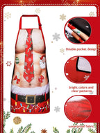 Geetery 4 Pcs Chicken Aprons for Women Rooster Print Apron Waterproof - Image 5