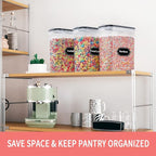 PRAKI Cereal Containers Storage Set, Cereal Dispensers - Image 5