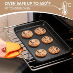 E-far Baking Sheet Set of 2, Nonstick Carbon Steel Baking Trays - Image 7