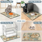 Rnivvi Coffee Mat, Hide Stain Rubber Backed Absorbent Dish Drying Pad - Image 7