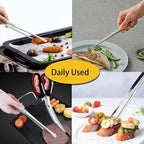 JETKONG 2 Pcs 12-Inch Kitchen Tweezers Fine Tweezer Tongs, Extra-Long Stainless - Image 5