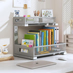 1 Pack-11.4"-16.14" H Under Sink Storage Organizer, Large 2-Tier Elegant Mesh - Image 9