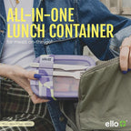 Ello 2-Pack Lunch Stack Plastic Food Storage Container Bento Box - Image 7