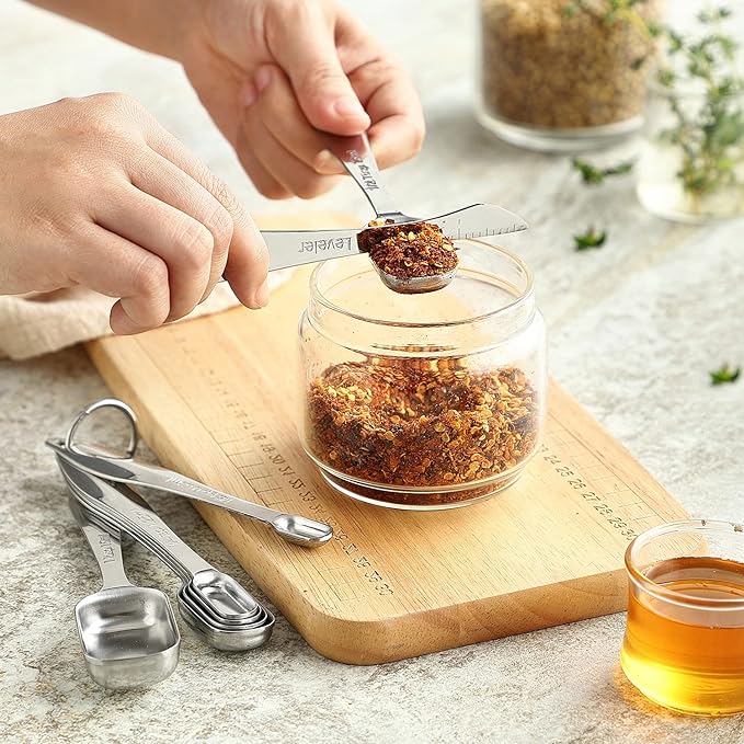 Spring Chef Stainless Steel Measuring Cups & Spoons Set of 20 - Image 6
