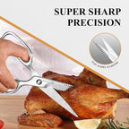 Sunnecko Kitchen Scissors for Food, Heavy Duty Scissors All Purpose Kitchen - Image 2