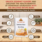 Complete Sourdough Bread Starter Kit, Glass Sourdough Starter Jar Kit & Tons of - Image 3