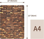 Utoplike Large Acacia Cutting Board 22 x 16 inch, End Grain Largest Wooden - Image 4