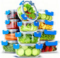 12 Pack Glass Food Storage Container Set by Bestfull