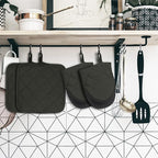 Kitchen Set Pack Of 5, Oven Mitts Pot Holders Pad And Towel Set, Heat Resistant - Image 7
