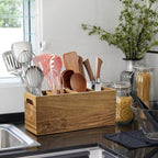 ALELION Acacia Wood Utensil Holder - Image 3