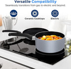 SereneLife Kitchenware Pots & Pans Basic Kitchen Cookware, Heat Resistang - Image 6